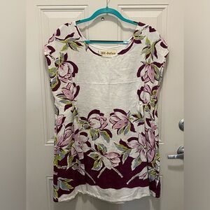 Vintage Tablecloth Tunic OOAK